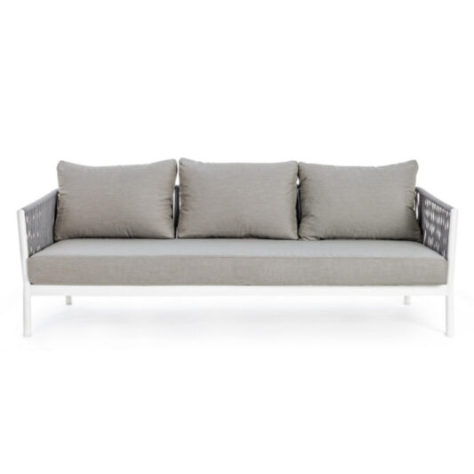 Sofa Fiora aluminium biała