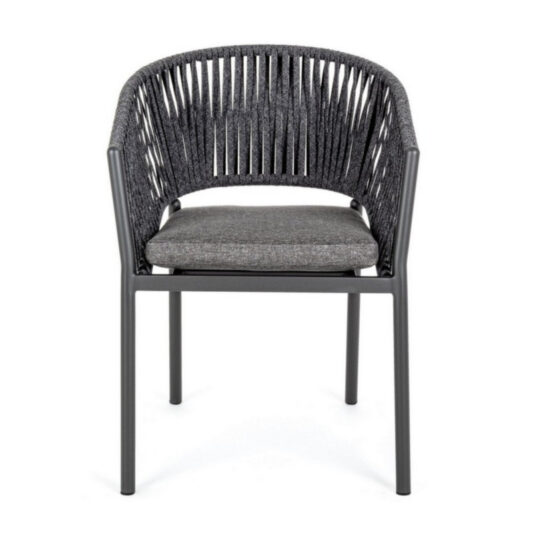 Krzesło Fiora aluminium antracytowe