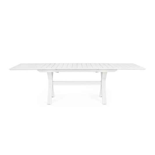 Stół ogrodowy rozkładany Kanvita 180-240x100 biały