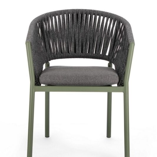 Krzesło Fiora aluminium zielone