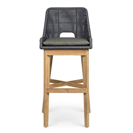 Krzesło barowe hoker Hestonia antracytowe
