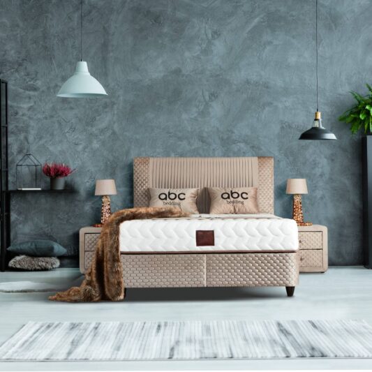 Łóżko kontynentalne Comfort Zone Belluna z kolekcji Refresh z materacem