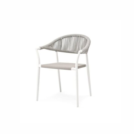 Krzesło ogrodowe MATERA białe