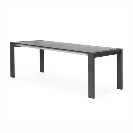 Stół ogrodowy rozkładany aluminiowy RIALTO 163 cm antracyt