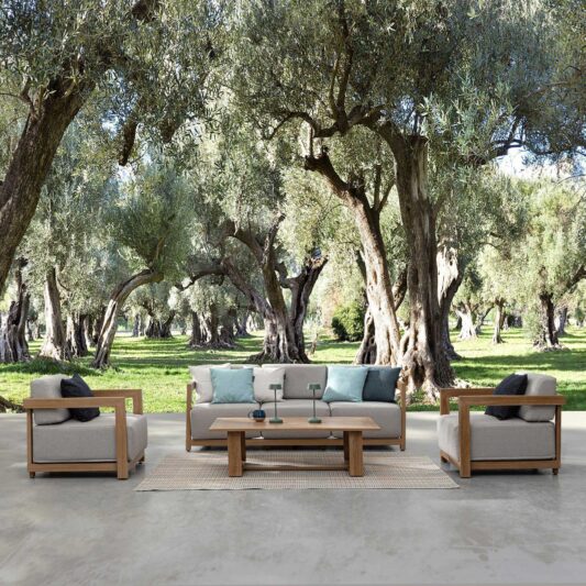 Zestaw ogrodowy Toledo sofa, dwa fotele, stolik kawowy