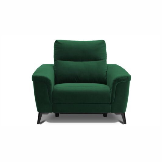 Nowoczesny zielony fotel z funkcją Relax zasilaną akumulatorem Verbena Vero