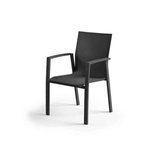 Krzesło ogrodowe LEON teak antracyt