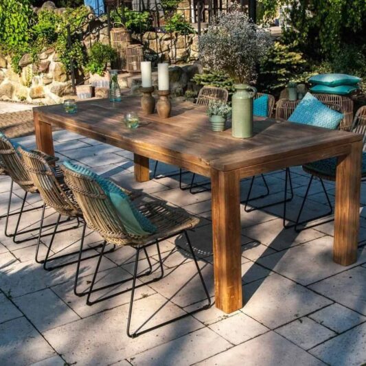 Stół ogrodowy TEAK NIMES 80cm