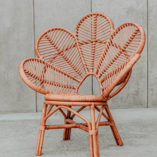 Fotel rattanowy Marla model B - karmelowy