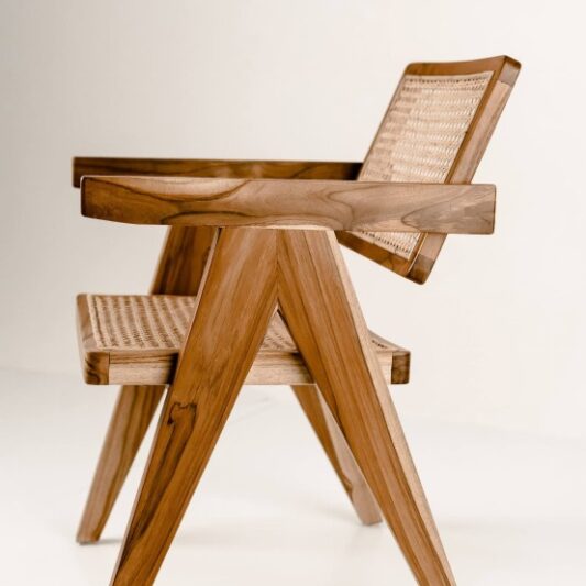 Fotel drewniany Juno naturalny