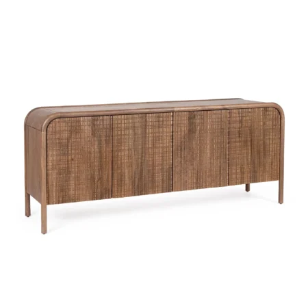 Kredens SANAT Bizzotto naturalny drewno + MDF 180x45x75